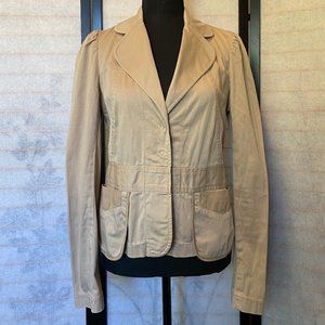 Tom K Nguyen Button Up Jacket with Ruffles